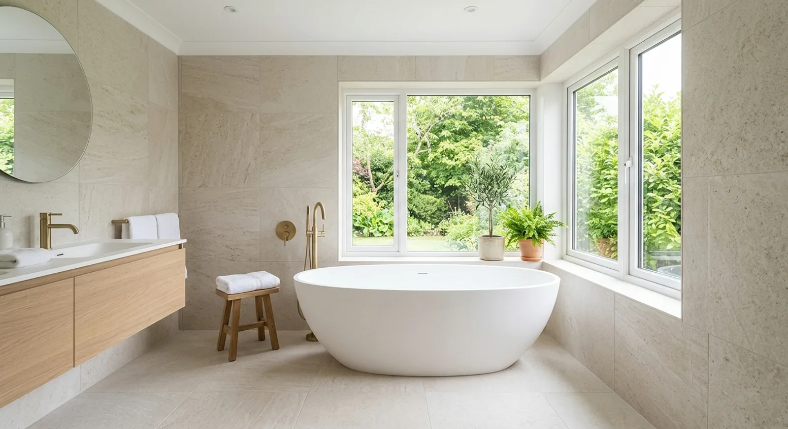 Schönes modernes Badezimmer